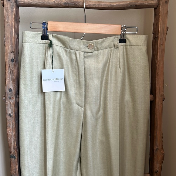 Bernard Zins Pants - NWT Women's Bernard Zins Paris Lined Wool/Silk Blend Avis Dress Pants Size 12
